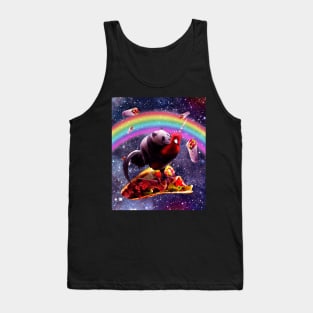 Space Panda Riding Chicken Unicorn - Taco & Burrito Tank Top